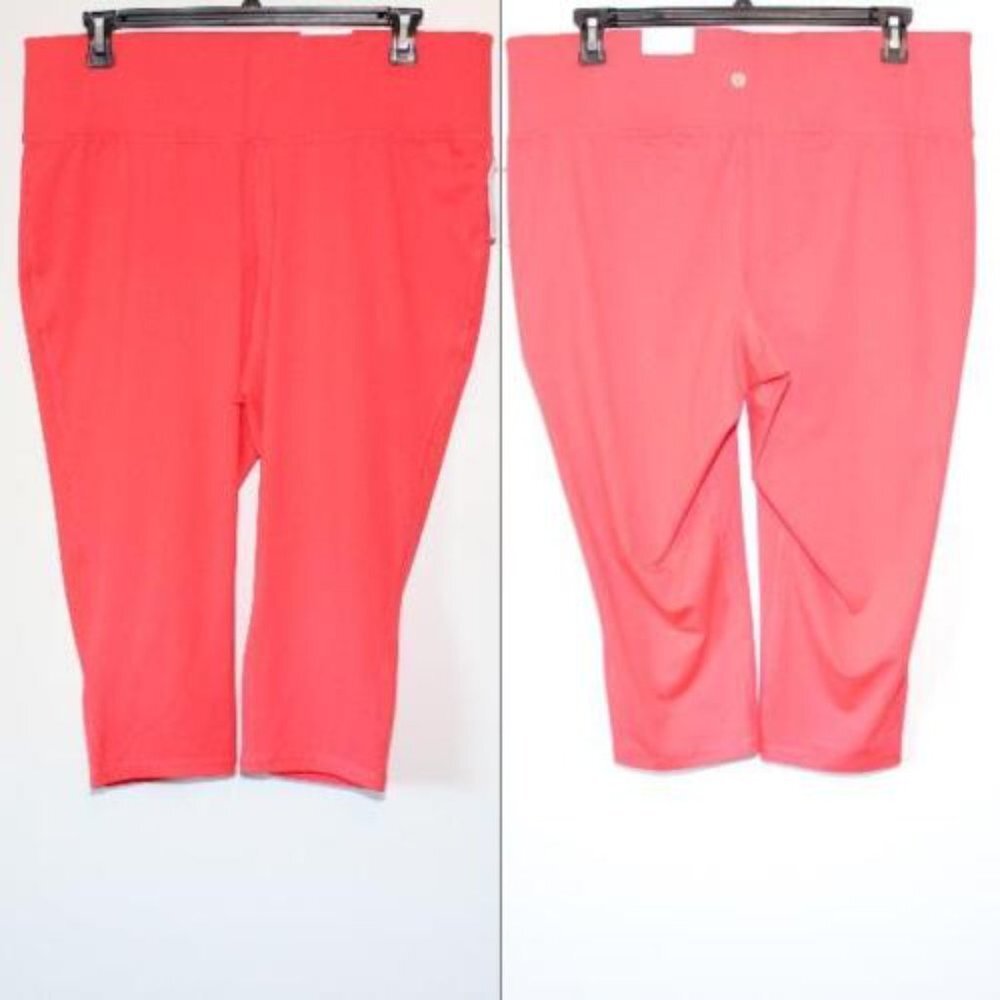NWT LIVI Active Lane Bryant Carpi Legging Pants Red Crop Plus Size 22/24 H13556 - Picture 10 of 10